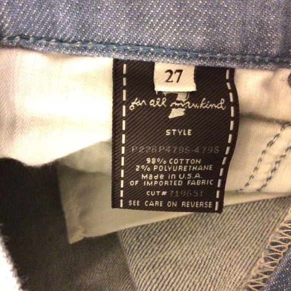 7 For all Mankind Flip Flop 27 jeans petite boot - Picture 4 of 5